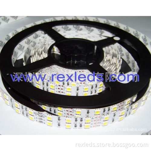 Double Line 5050 Smd Led Strip Light For Supermarket Plaza 120 Leds / Meter
